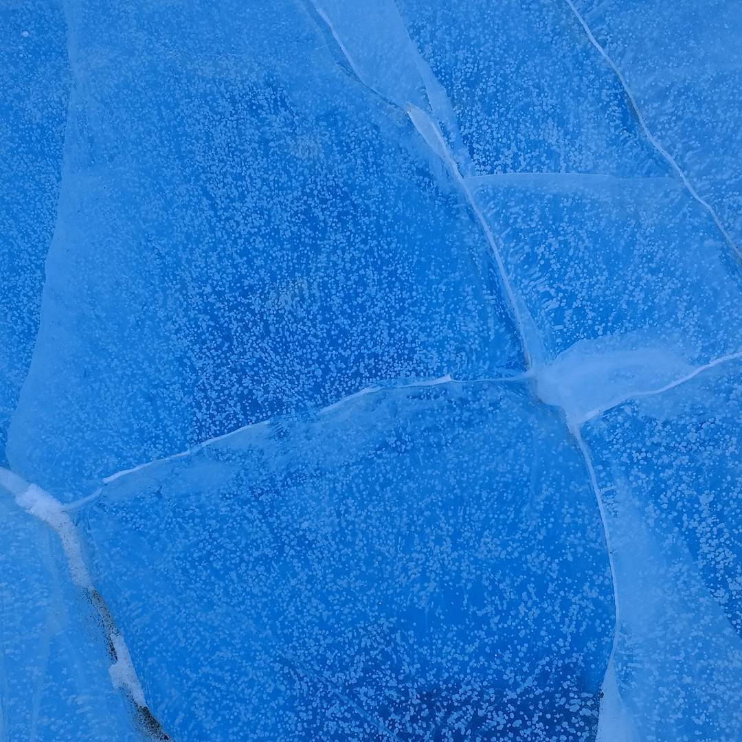 Blue ice surface in Antarctica.