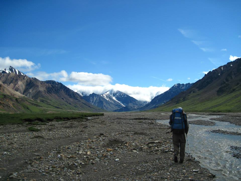 Hike toward Toklat Glacier in Denali National Park.
